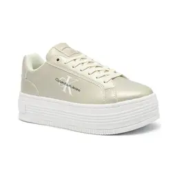 Кожаные кроссовки Calvin Klein, экрю cj244w0000391860036 | écru