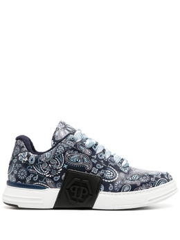 Кроссовки Philipp Plein Super Street Paisley Print, темно-синий facsusc0504ple025n | синий