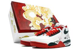 Кроссовки Nike Flight Legacy Vintage Basketball Shoes Unisex Mid-top White/Black, красный bq4212-100(team113-梅花龙舞礼s-box) | red