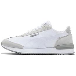 Puma R78 WIND NYLON износостойкие и легкие повседневные низкие кроссовки унисекс белого и серого цвета 392901-14 | white-gray-smoke gray