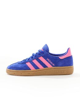 Синие и розовые кроссовки Adidas Handball Spezial с резиновой подошвой 134169654 | multi