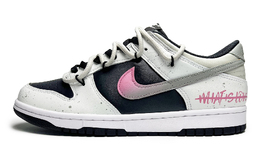 Кроссовки Nike Dunk Skateboard Shoes Women's Low-Top Black White Pink cw1590-100(team285-女款摩卡爱恋) | core black / cloud white / team shock pink 2