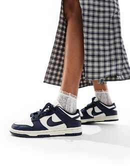 Темно-синие кроссовки Nike Dunk Low 134237305 | navy