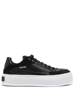 Moschino кеды с тисненым логотипом, черный ma15394g1lmfe | черный