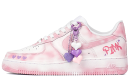 Nike Кроссовки Air Force 1 Low '07 для скейтбординга, мужские, розовые, белые cw2288-111(team拾柒-男款低帮爱心板鞋粉白) | pink white