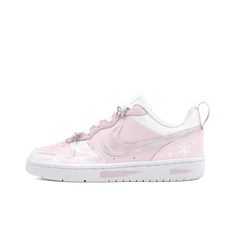 Кроссовки Nike Court Borough Skateboard Shoes Women's Low-Top Black, розовый bq5448-100(team189-恋爱星期四) | pink