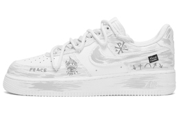 Кроссовки Nike Air Force 1 Low CUS ID God's Eye низкие унисекс бело-серые cw2288-111(teame-男女款上帝之瞳白灰) | white gray