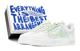 Женские кроссовки для скейтбординга Nike Air Force 1, Light Green dh2920-111(team88-海盐曲奇s-box) | light green