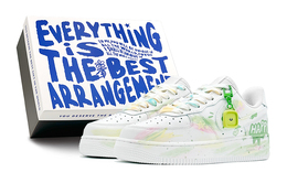 Женские кроссовки для скейтбординга Nike Air Force 1, White dh2920-111(team88-快乐涂鸦s-box) | white