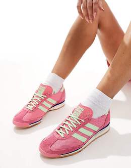 Adidas – SL 72 OG – розово-зеленые спортивные кроссовки 134859812 | kolorowy