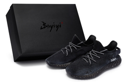 Adidas Yeezy Boost 350 V2 811 Manufacturing Vow Rose специальная коробка низкие кеды унисекс черно-белые, цвет Black White hq4540(team80-男女同款誓言玫瑰s-box) | black white