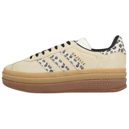 Кроссовки Adidas Gazelle Bold Cream Black Leopard Women's, черный ji1370 | milk white/core black/milk white