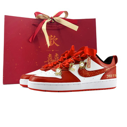 Женские кроссовки для скейтбординга Nike Court Borough Low, Red bq5448-007（team97-我愿意s-box)）） | red