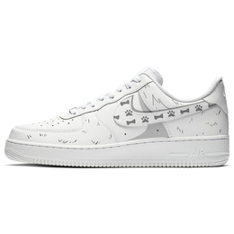 Кроссовки Nike Air Force 1 Skateboarding Shoes Women's Low-top White/Gray, белый/серый dd8959-100(team56-熊猫二次元) | white/gray