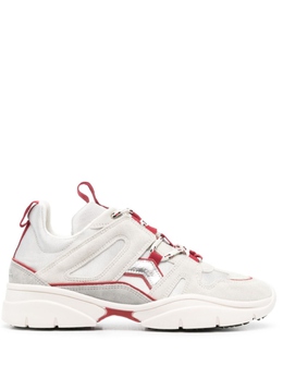 Isabel Marant Kindsay leather sneakers, нейтральный цвет bk0016faa1e24s | нейтральный цвет
