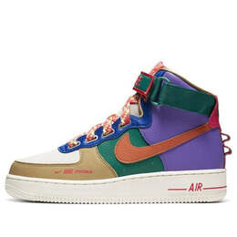 Кроссовки air force 1 high utility Nike, желтый cq4810-046 | desert sand/starfish-sail-game royal
