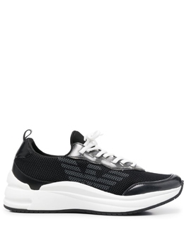 Emporio Armani кроссовки с прозрачными вставками, черный x3x156xn276 | черный