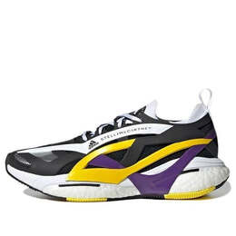 Кроссовки solarglide x stella mccartney Adidas, черный gx9858 | black/purple/yellow