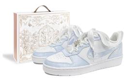 Кроссовки Nike Court Borough Skateboard Shoes Women's Low-Top White bq5448-100(teamtwo-冰雪奇缘s-box)