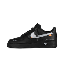 Кроссовки Nike Air Force 1 Skateboarding Shoes Unisex Low-top Black/Silver, черный/серебряный cw2288-001(team368-男女款人生如戏) | black/silver