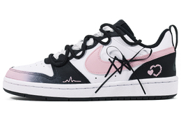 Nike Court Borough 2 Wearable Starry Memory Противоскользящие Кроссовки для Скейтбординга Низкие GS Розовый Белый bq5448-115(team412-gs女繁星记忆粉白) | pink white