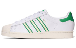 Кроссовки для скейтбординга Superstar Series, унисекс, низкие, белые/зеленые Adidas gx9878