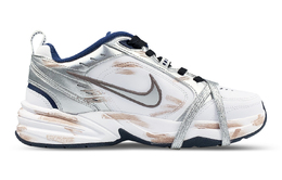 Кроссовки Nike Air Monarch 4 Chunky Sneakers Unisex Low-top White/Silver, белый 415445-102(team叁-m4脏脏鞋) | white