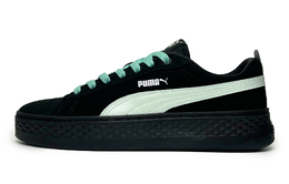 Кроссовки Puma Smash Platform Skateboarding Shoes Women's Low-top Black/green, зеленый 366488-02(team285-男女款薄荷糖) | green