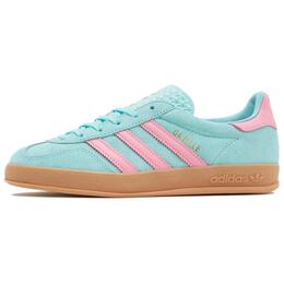 Кроссовки Adidas Gazelle Skateboarding Shoes Women's Low-top Blue/pink/brown, синий/розовый/коричневый ih0690 | blue/pink/brown