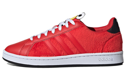Кроссовки для скейтбординга Sesame Street X GRAND COURT, унисекс, низкие, красные/черные Adidas Neo gx3695