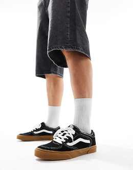 Кроссовки Vans – Rowley – чёрно-белые на резиновой подошве 135591437 | schwarz