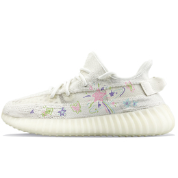 Кроссовки Adidas Yeezy Boost 350 Lifestyle Shoes Unisex Low-top Pink, белый hq6316(team40-男女款繁星璀璨) | white