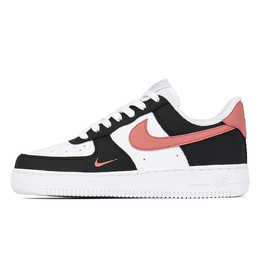 Кроссовки Nike Air Force 1 Skateboarding Shoes Women's Low-top White, черный/розовый hf0022-100(teamp-活力二钩) | black/pink