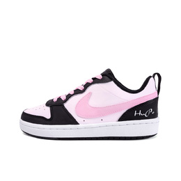 Кроссовки Nike Court Borough Skateboarding Shoes Women's Low-top Pink/white/black, розовый bq5448-115(team189-巨蟹座) | pink