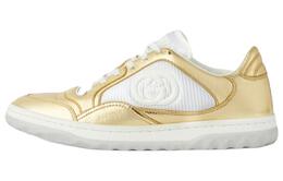 Женские кроссовки Gucci MAC80, золотой/белый 750834 aaca9 8044