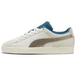 Кроссовки Puma Suede Skateboarding Shoes Unisex Low-top Beige/ Blue, бежевый/синий 398190-02 | beige/ blue