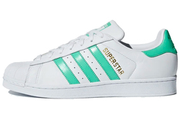 Кроссовки для скейтбординга Superstar, унисекс, низкие, белые/мятно-зеленые Adidas b41995