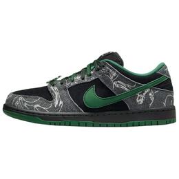 Кроссовки There Skateboards X SB Dunk Low Nike, черный/зеленый hf7743-001 | black green