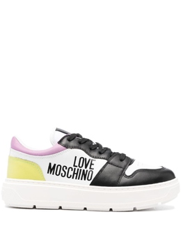 Кроссовки Love Moschino Color Block With Logo, белый/черный/желтый/сиреневый ja15274g1giab | белый