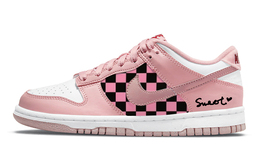 Кроссовки Nike Dunk Skateboard Shoes Women's Low-Top Pink/White do6485-600(team56-爱情糖心) | pink