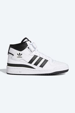 Кожаные кроссовки Adidas Forum Mid высокие, белый/черный 99kk-obu0sc_00x | biały