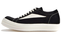 Кроссовки Rick Owens Strobe Vintage Low, черный / белый ru01c4897lvslpo-911