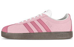 Кроссовки Adidas neo Vl Court Skateboarding Shoes Unisex Low-top White, розовый hq1802(teamy-男女款夏日樱花粉色) | pink