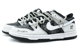Кроссовки Nike Dunk Skateboarding Shoes Women's Low-top Black/grey, черный/красный cw1590-100(team396-女款苏打贩卖机) | core black/solid gray/flash red