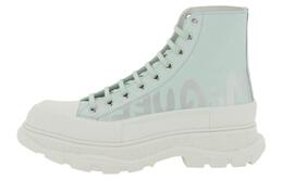 Кеды высокие Alexander McQueen Tread Slick, бирюзовый 711109wiat64615