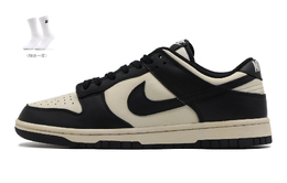 Кроссовки Nike Dunk Skateboard Shoes Women's Low-Top Black Brown cw1590-100(team57-女款黑咖)