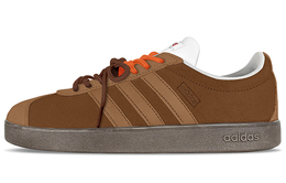 Кроссовки Adidas neo Vl Court Skateboarding Shoes Unisex Low-top Chestnut/Orange, цвет Chestnut/Orange hq1802(teamy-男女款丛林野兽棕橙) | chestnut/orange