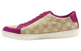 Кроссовки женские Gucci, бежевый / фиолетовый 338883 ftaz0 9766