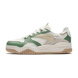 Кроссовки Anta Life Collection Skateboarding Shoes Women's Low-top Ivory White/ripe Jasmine Green/grain Beige, слоновая кость/зеленый 922348003-10 | ivory white/ripe jasmine green/grain beige