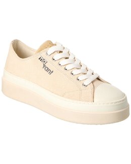 Холщовые кроссовки на платформе Isabel Marant Austen, бежевый 7623077331004 | beige